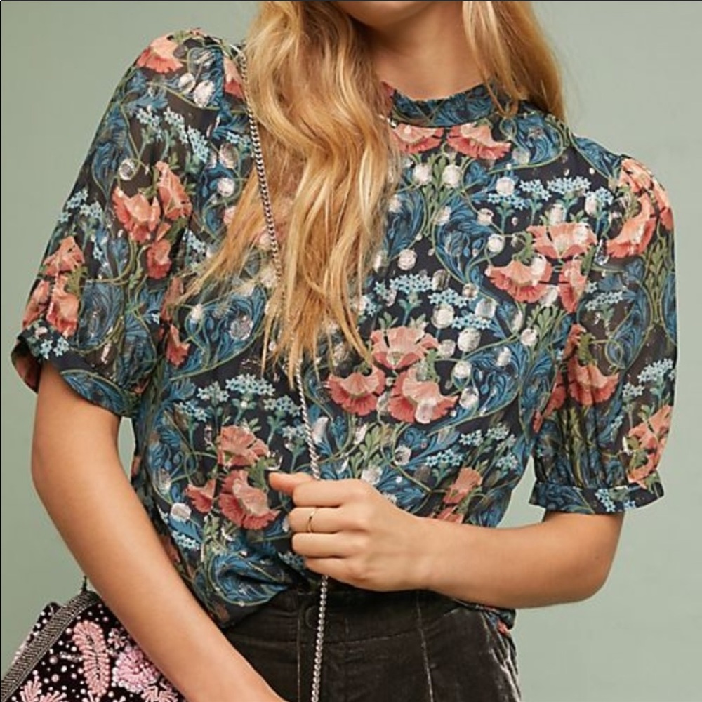 Anthropologie Meadow Rue Basilique Top